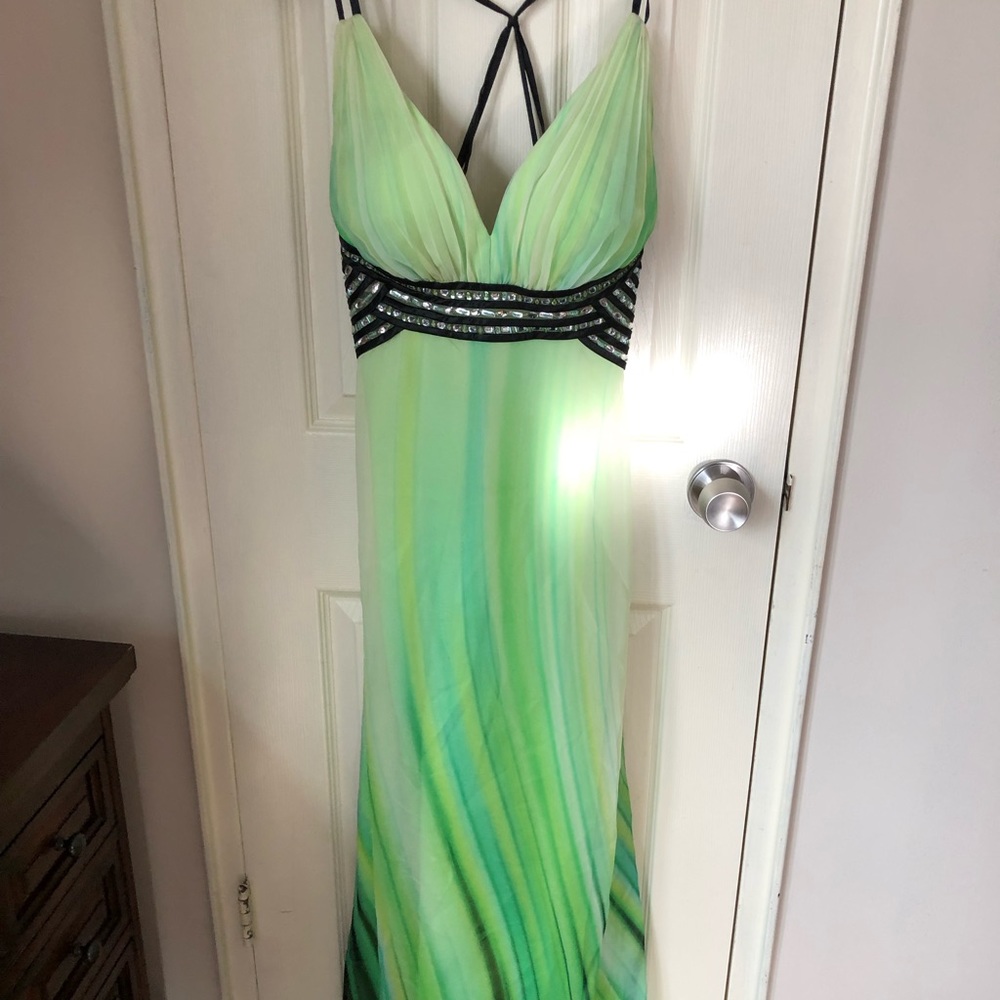 Lime Green Long Dress